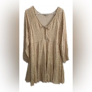 American Eagle Cream Floral Dress